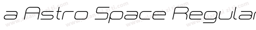 a Astro Space Regular字体转换